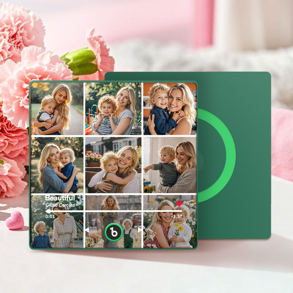 Custom Fridge Beats Music Fridge Magnet Mother's Day Gifts for Mum Up to 9 Photos