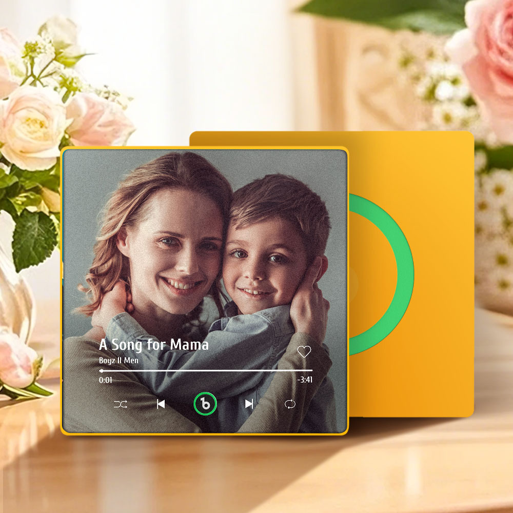 Custom Music And Photo Fridge Magnet That Plays Music Mother's Day Gifts