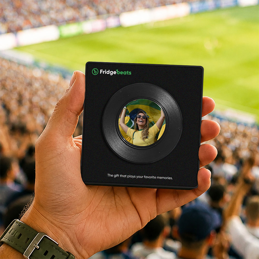 Custom Song Fridge Magnet With Photo Supports NFC Functionality Gifts for Men The 2026 Global Football Festival