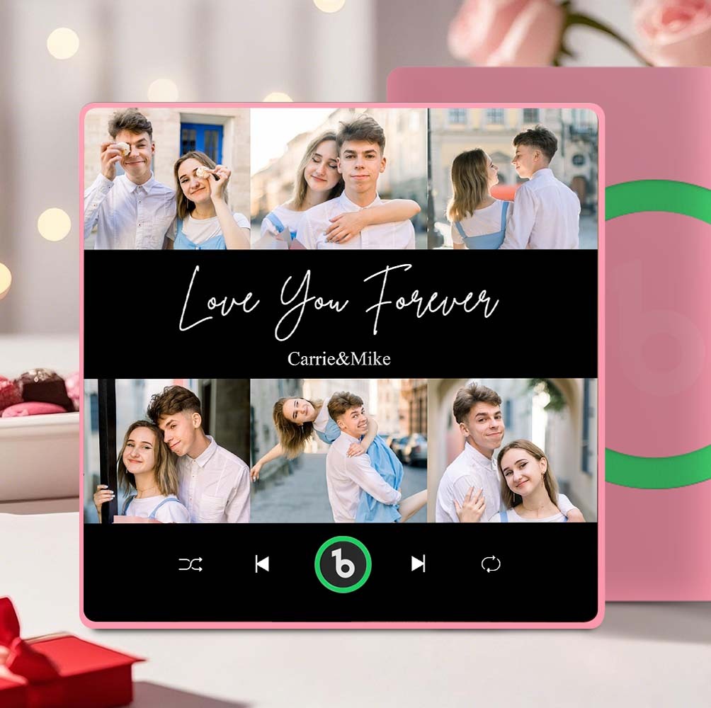 Custom Music & Photo Fridge Magnet FridgeBeats Pro Supports Bluetooth Connectivity Personalized Valentine's Day Gift for Couple