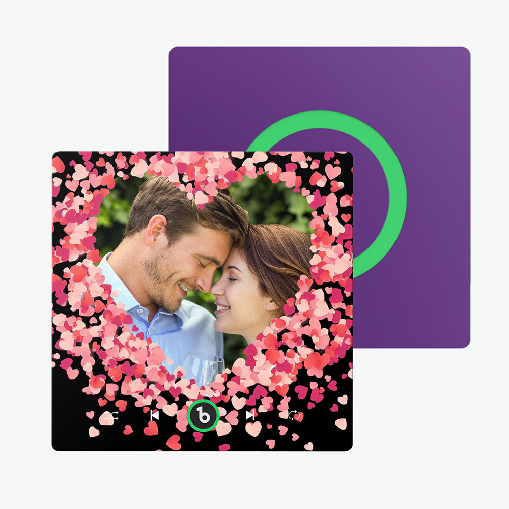 Personalized Love Hearts Music Fridge Magnet Valentine's Day Gifts Custom Music Magnets Can Play Songs