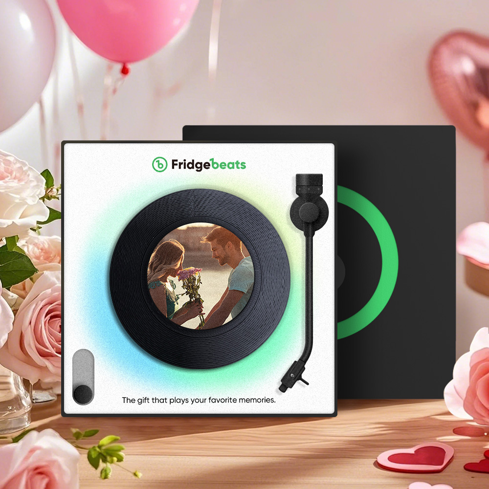 Custom Music And Photo Fridge Magnet Personalized Fridge Magnet Creative Valentine's Gift for Couple
