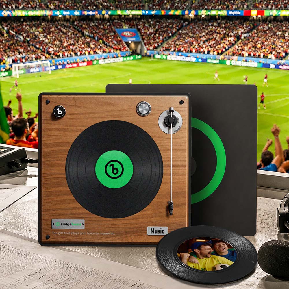 Custom Song Fridge Magnet With Photo Supports NFC Functionality Gifts for Men The 2026 Global Football Festival