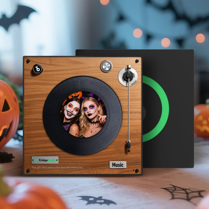 Custom Music & Photo Fridge Magnet Can Customize 1-6 Vinyl Record and