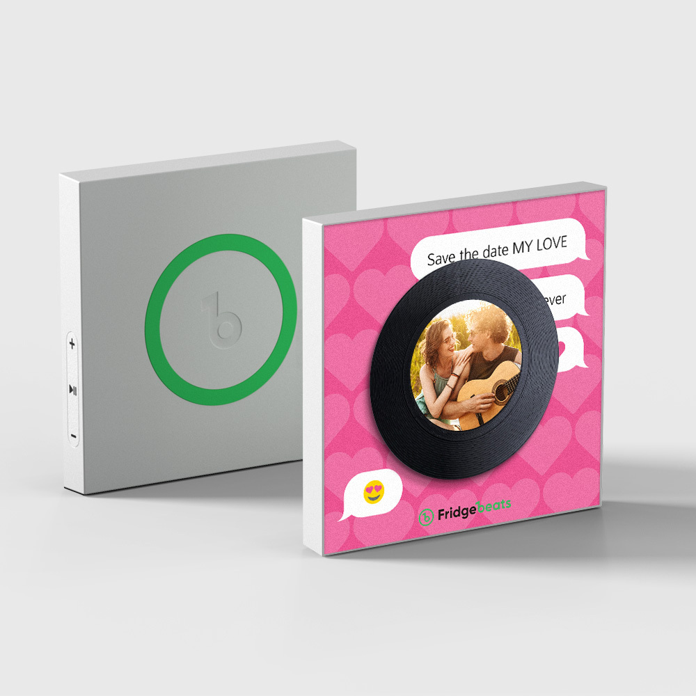 Custom Music And Photo Fridge Magnet Supports NFC Functionality