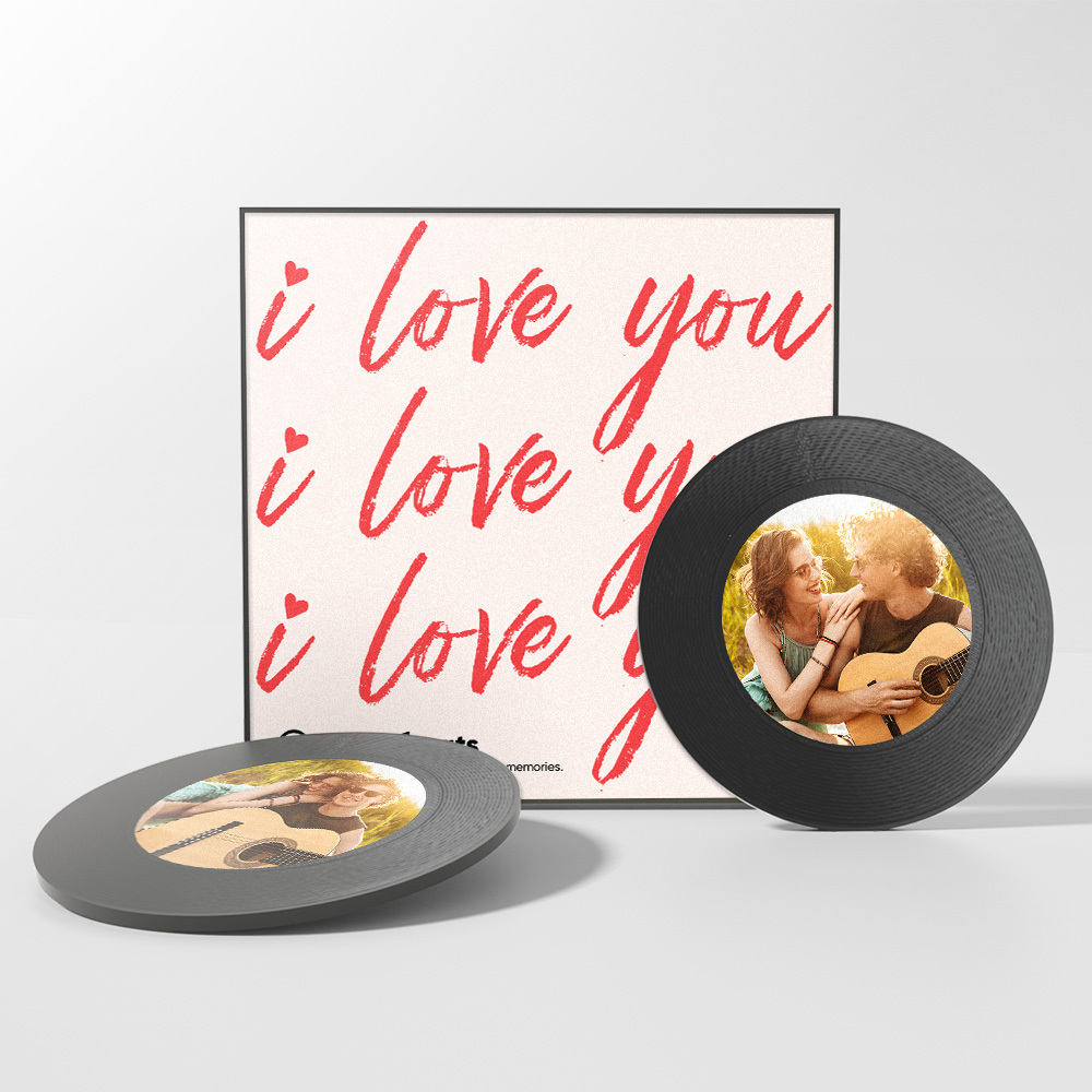 Custom Music Fridge Magnet Personalized Photo Fridge Magnets I Love You Valentine's Day Gift