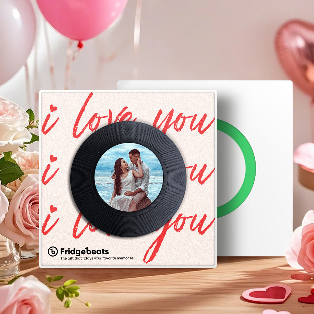 Custom Music Fridge Magnet Personalized Photo Fridge Magnets I Love You Valentine's Day Gift