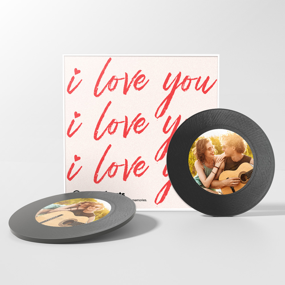 Custom Music Fridge Magnet Personalized Photo Fridge Magnets I Love You Valentine's Day Gift