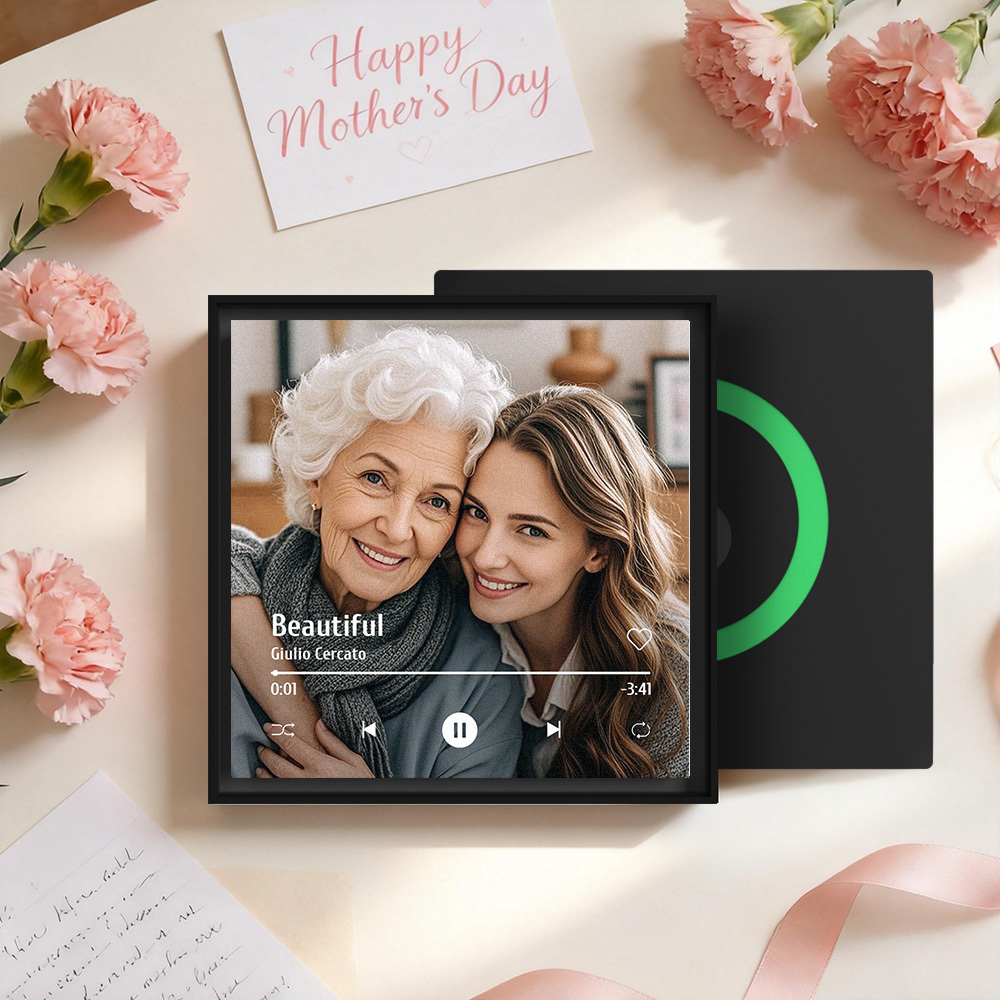 Custom Music & Photo Fridge Magnet Can Customize 1-6 Frame Art and Songs Personalized Photo Song That Can Play Music Mother's Day Gift