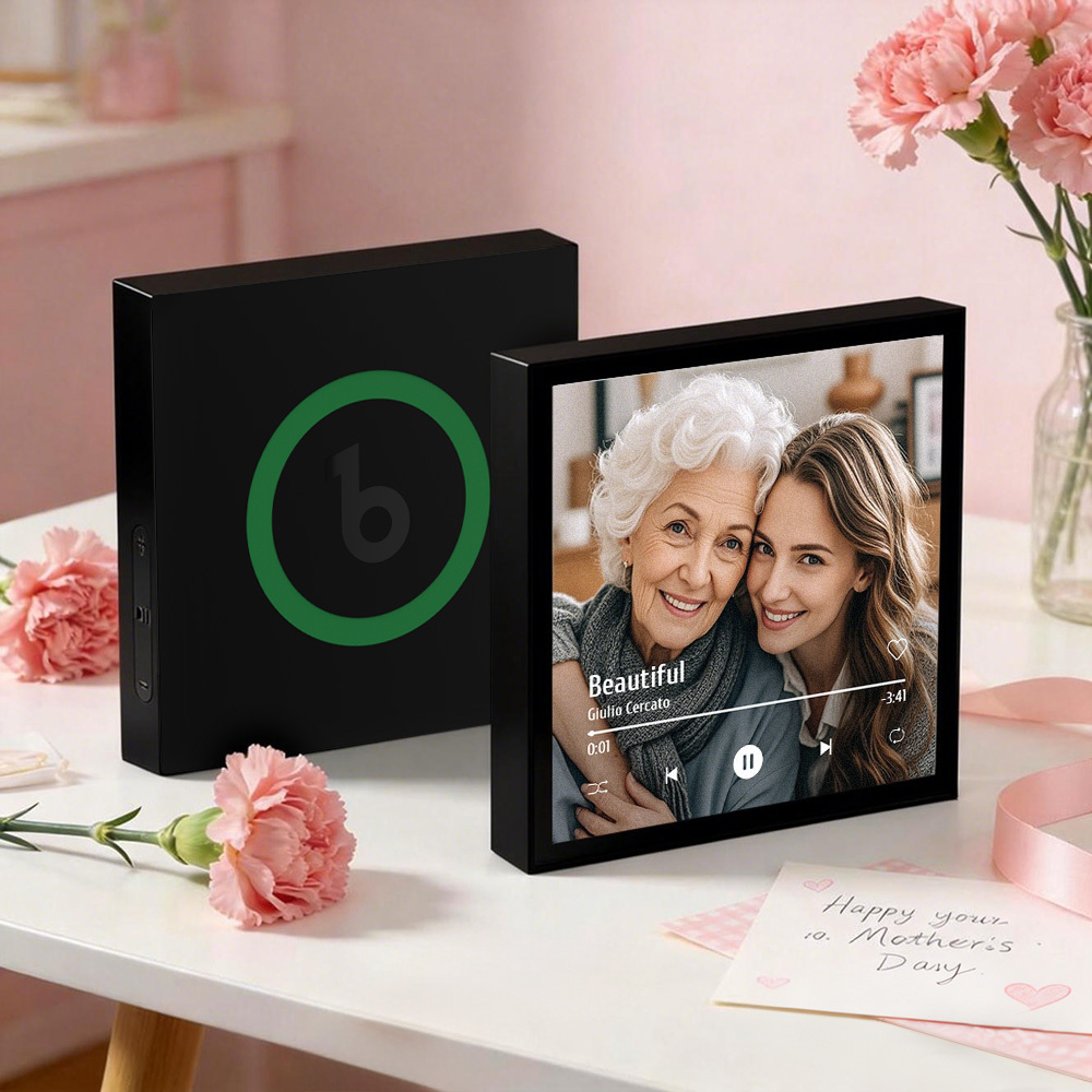 Custom Music & Photo Fridge Magnet Can Customize 1-6 Frame Art and Songs Personalized Photo Song That Can Play Music Mother's Day Gift