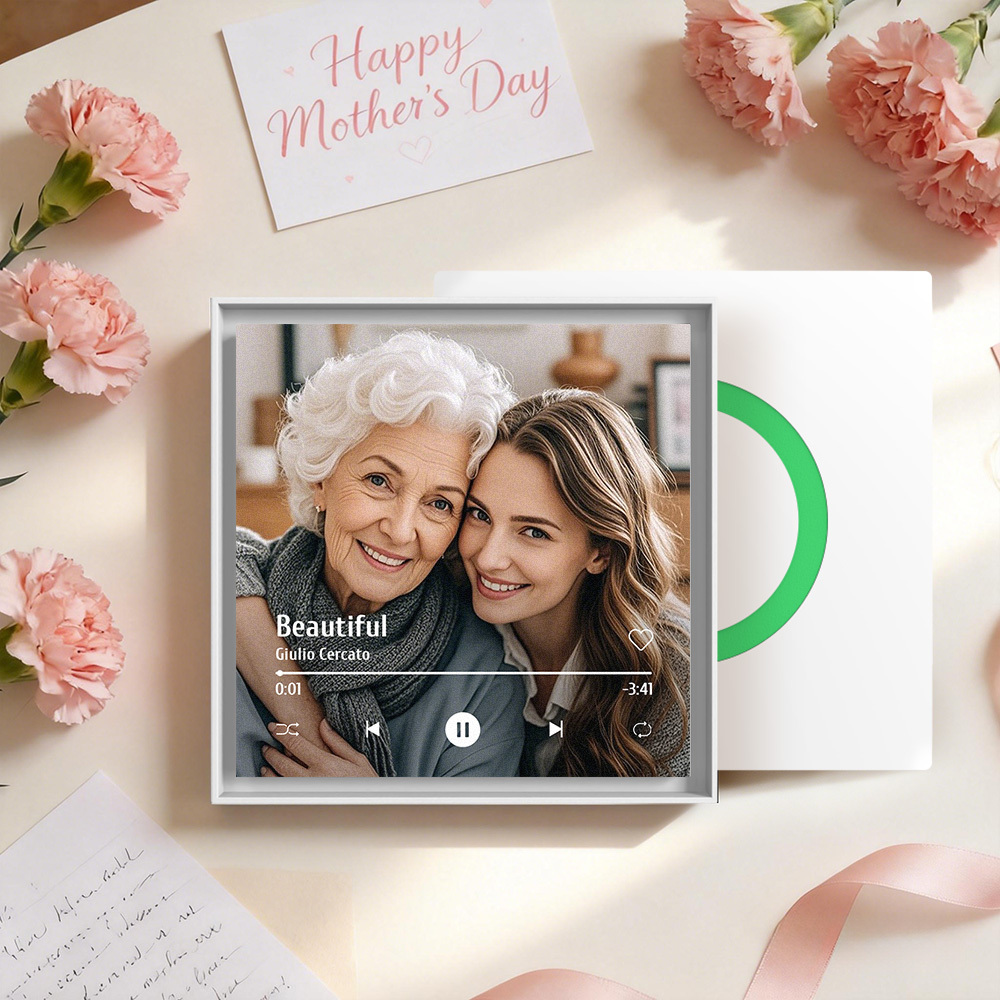 Custom Music & Photo Fridge Magnet Can Customize 1-6 Frame Art and Songs Personalized Photo Song That Can Play Music Mother's Day Gift