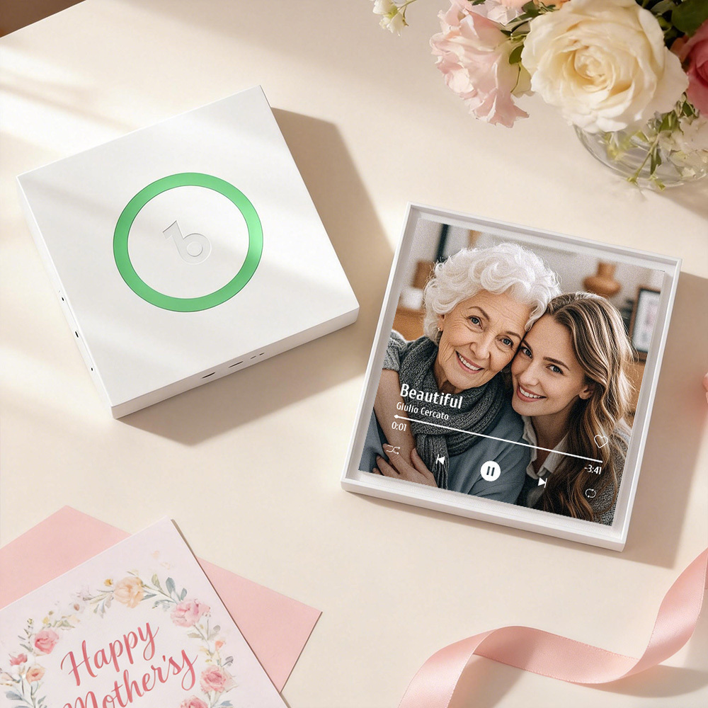 Custom Music & Photo Fridge Magnet Can Customize 1-6 Frame Art and Songs Personalized Photo Song That Can Play Music Mother's Day Gift