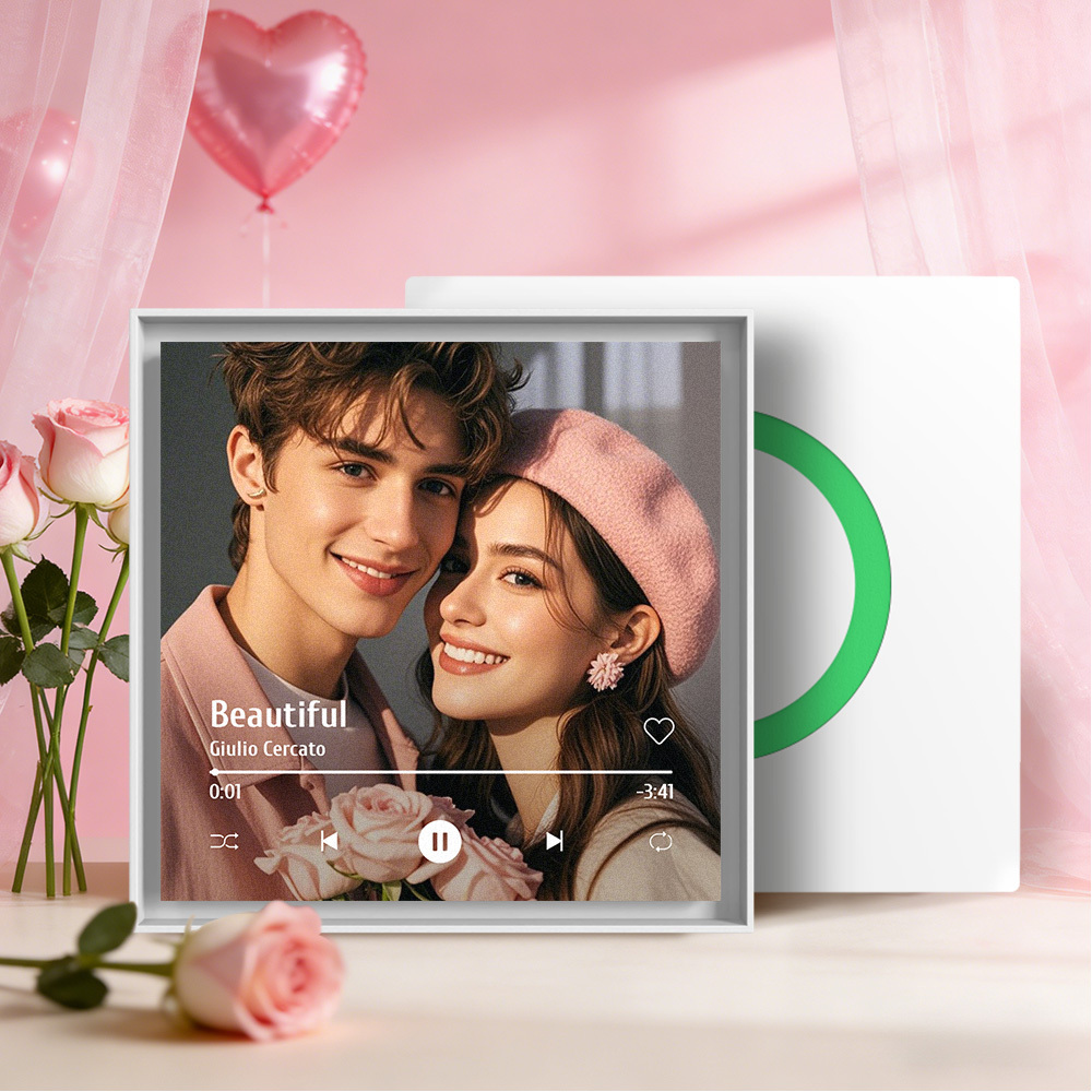 Custom Music & Photo Fridge Magnet Can Customize 1-6 Frame Art and Songs Personalized Photo Song That Can Play Music Valentine's Day Gifts for Couple
