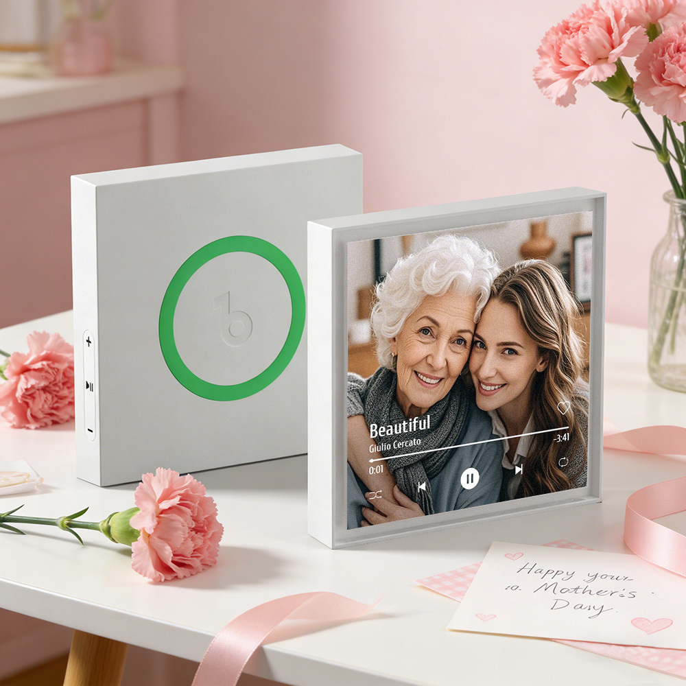 Custom Music & Photo Fridge Magnet Can Customize 1-6 Frame Art and Songs Personalized Photo Song That Can Play Music Mother's Day Gift