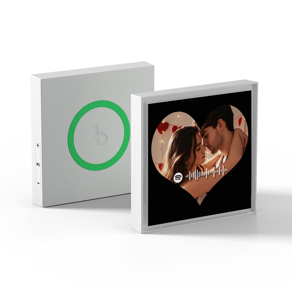 Custom Music & Photo Fridge Magnet Heart Shape Music Fridge Magnets Can Customize 1-6 Frame Art and Songs