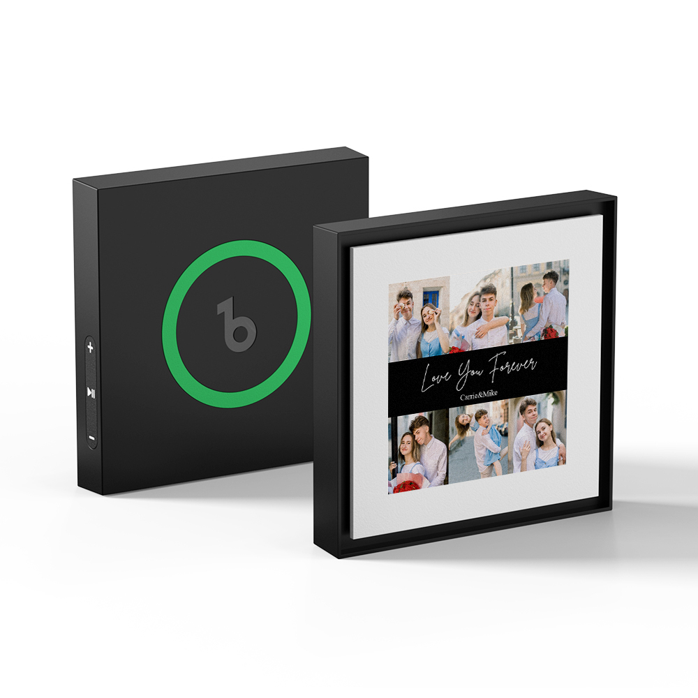 Custom Music And Photo Fridge Magnet Supports NFC Functionality Frame Art Fridge Magnet Valentine's Gift