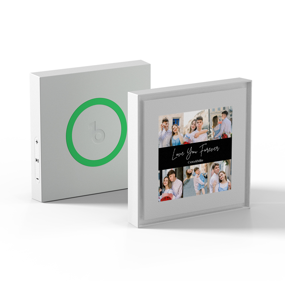 Custom Music Fridge Magnet Personalized 6 Photos Can Customize 1-6 Frame Art and Songs