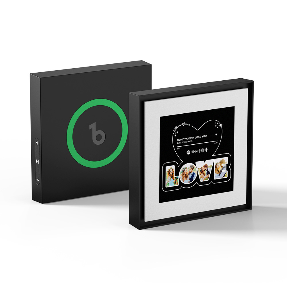 Custom Music And Photo Fridge Magnet Supports NFC Functionality Frame Art Fridge Magnet Valentine's Gift