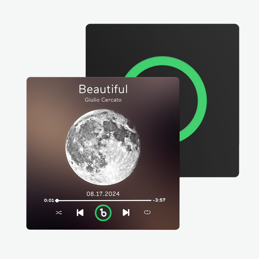 Custom Music & Moon Phase Fridge Magnet Custom Moon Phase Fridge Magnet With Music That Can Play Songs Supports Bluetooth Connectivity Music Gifts for Her