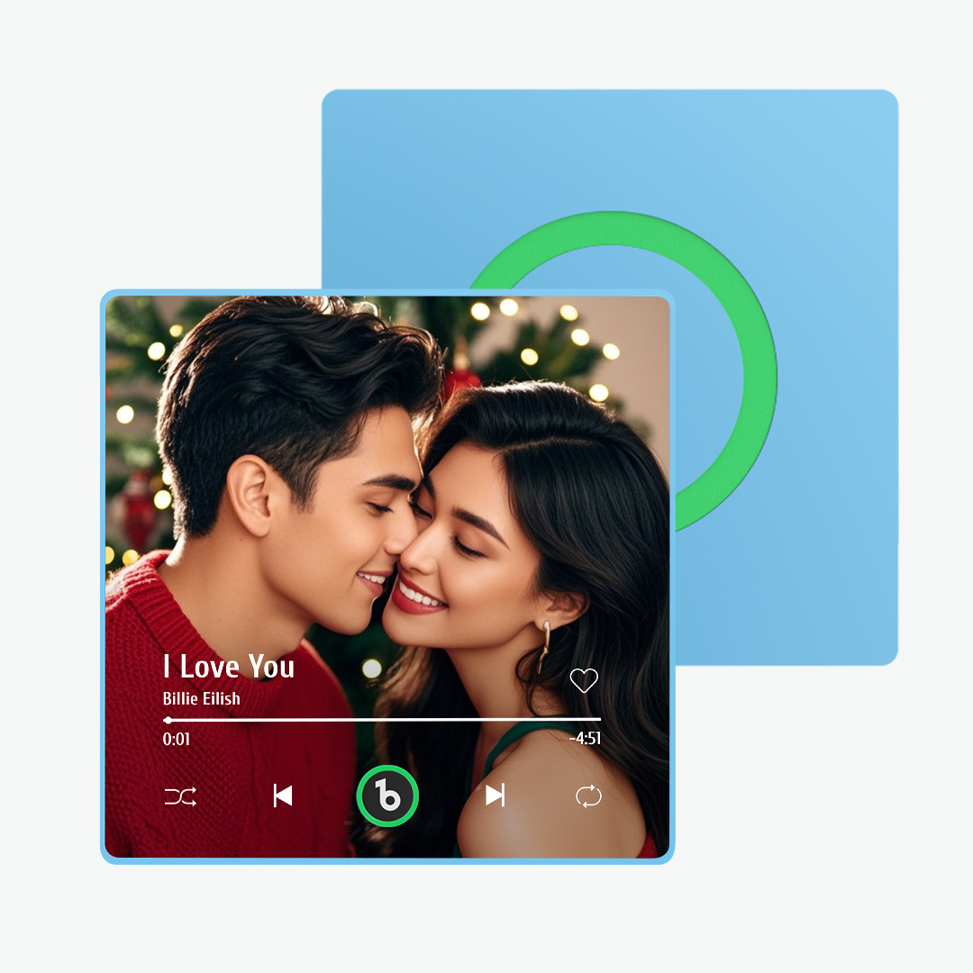 Custom Music And Photo Fridge Magnet Supports Bluetooth Connectivity