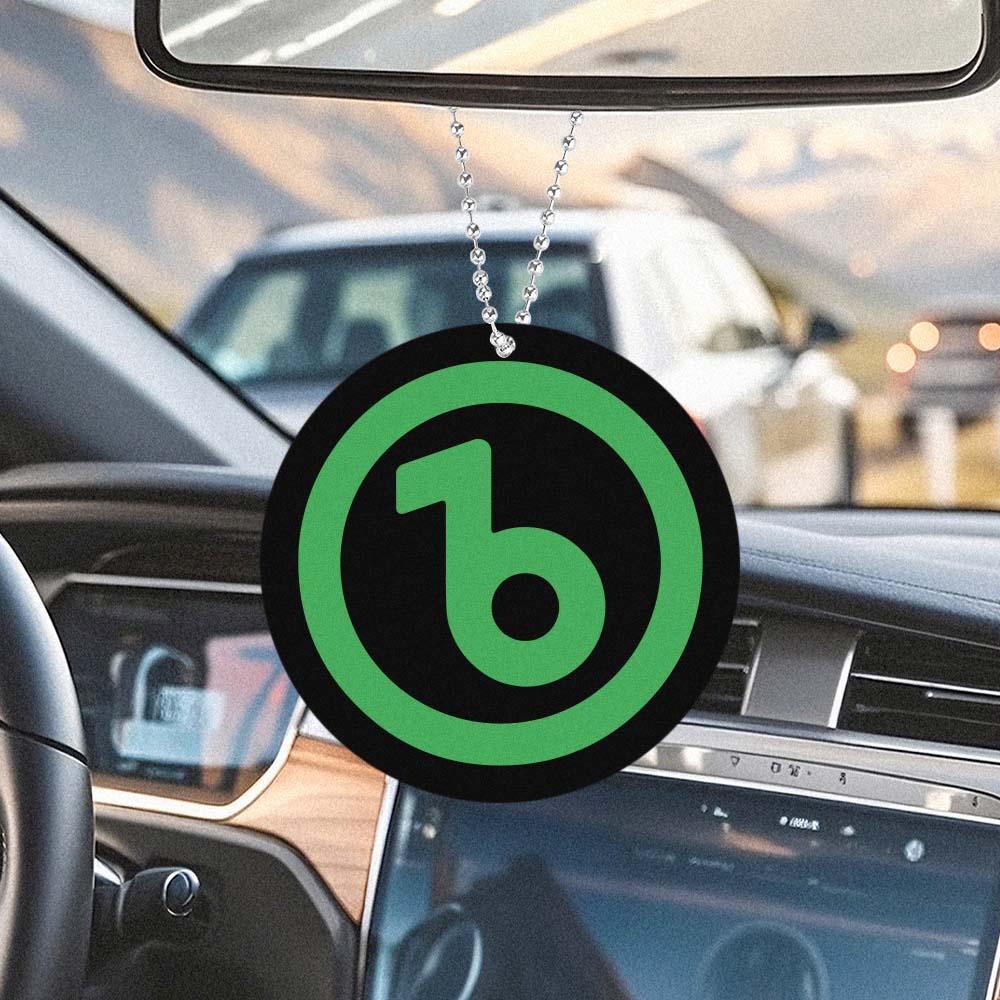 Fridgebeats Logo Car Hanger Car Rearview Mirror Charm