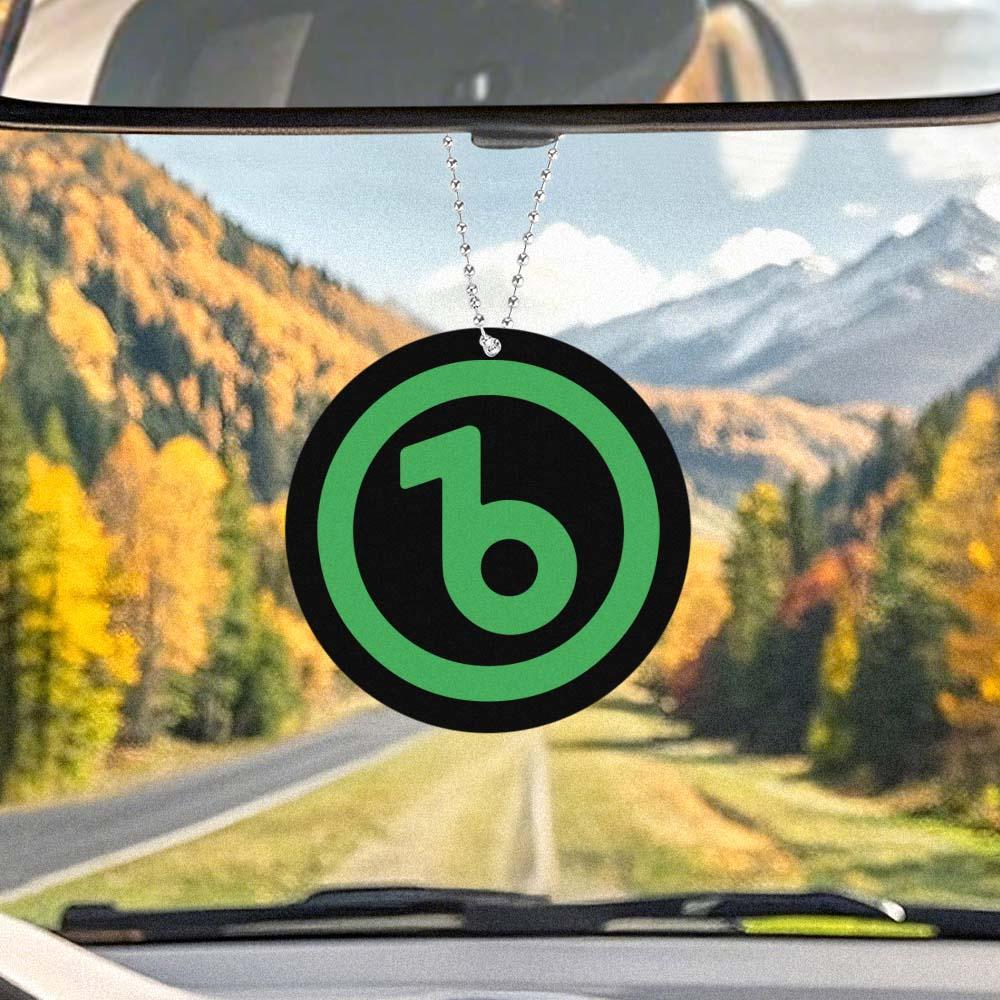 Fridgebeats Logo Car Hanger Car Rearview Mirror Charm