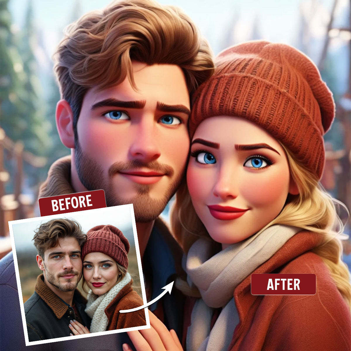 Custom Music Magnet for Fridge Personalized Photo Cartoon Style Song Fridge Magnet That Can Play Songs Gift for Mom