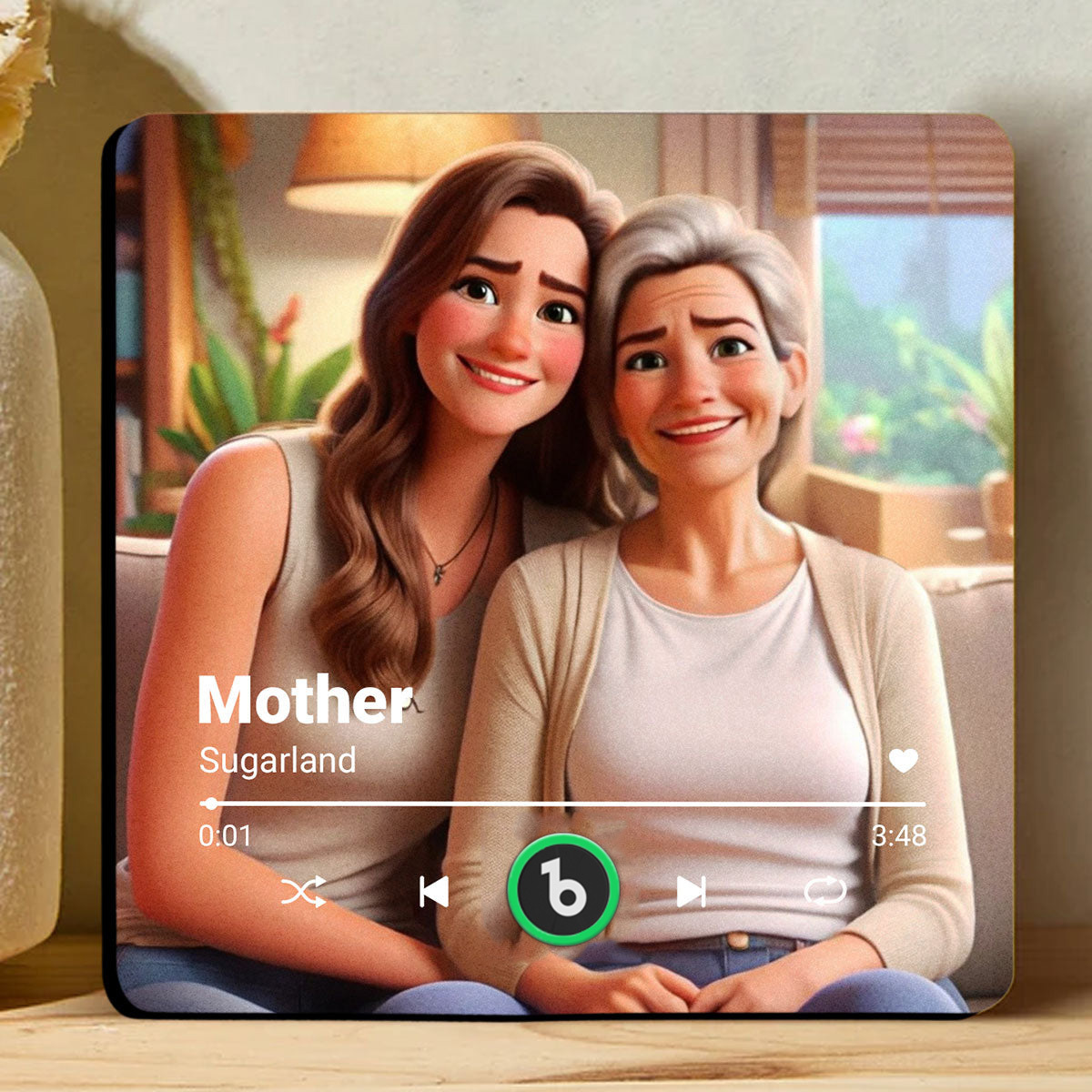Custom Music Magnet for Fridge Personalized Photo Cartoon Style Song Fridge Magnet That Can Play Songs Gift for Mom