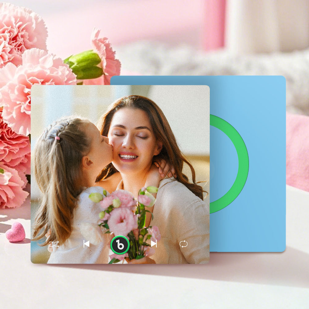 Custom Music & Photo Fridge Magnet Supports Bluetooth Connectivity Custom Music Fridge Magnet Couple Gift  Singing Refrigerator Magnet Mother's Day Gift