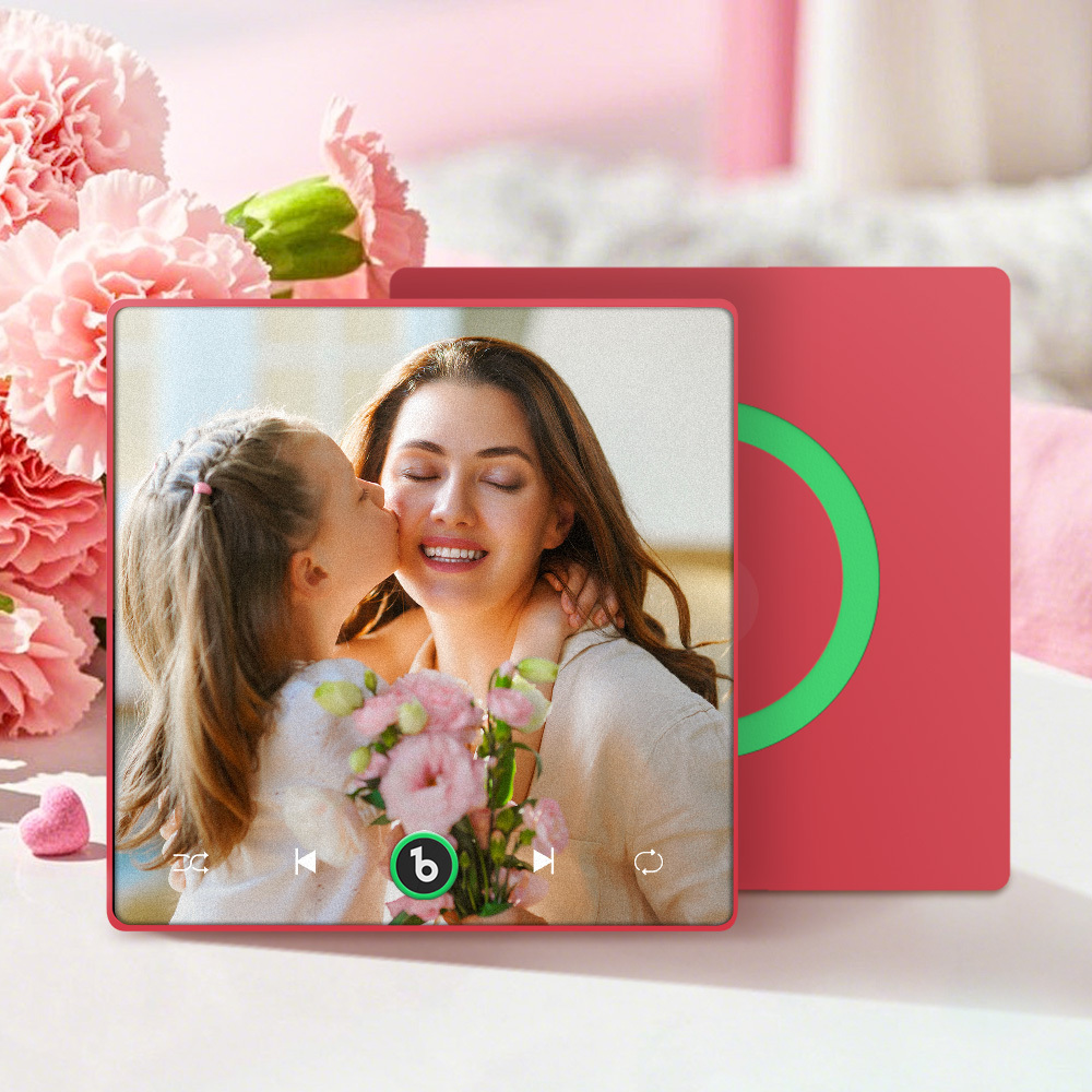 Custom Music & Photo Fridge Magnet Supports Bluetooth Connectivity Custom Music Fridge Magnet Couple Gift  Singing Refrigerator Magnet Mother's Day Gift