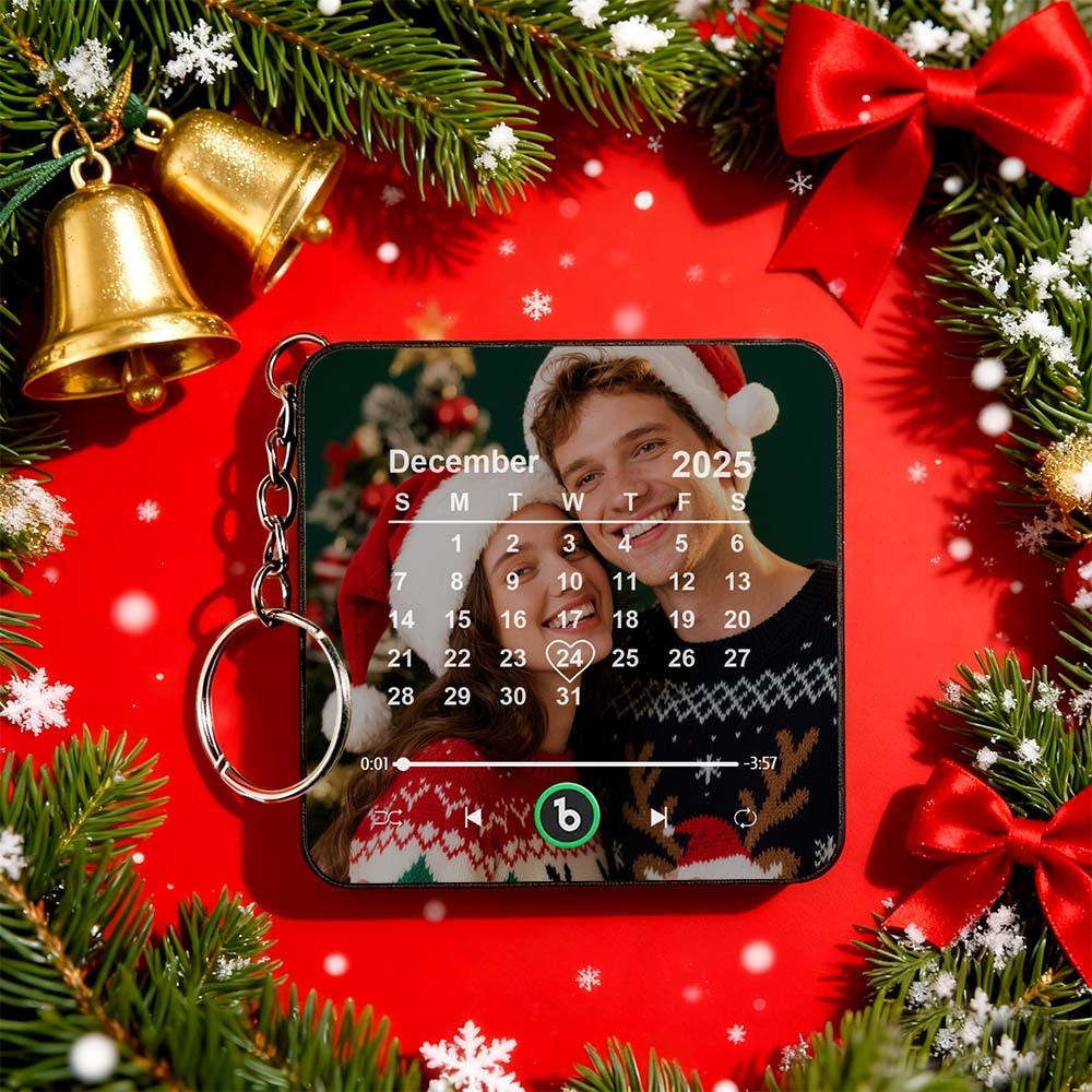 Custom Mini Music Fridge Magnet Keychain Personalized Song Fridge Magnet That Can Play Music Magnet Calendar Music Keychain Christmas Gifts for Couple