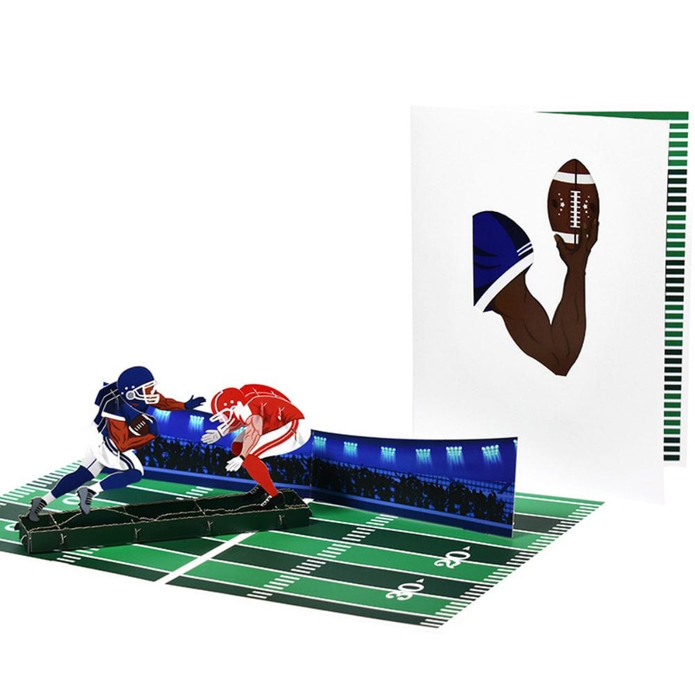 Father's Day 3D Pop Up Card Football Greeting Card for Dad - GiftLab