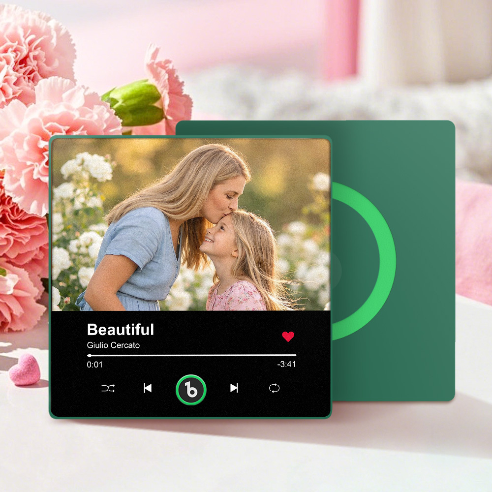 Personalized Photo Music Fridge Magnet Playable Song Keepsake Gift Mother's Day Gifts