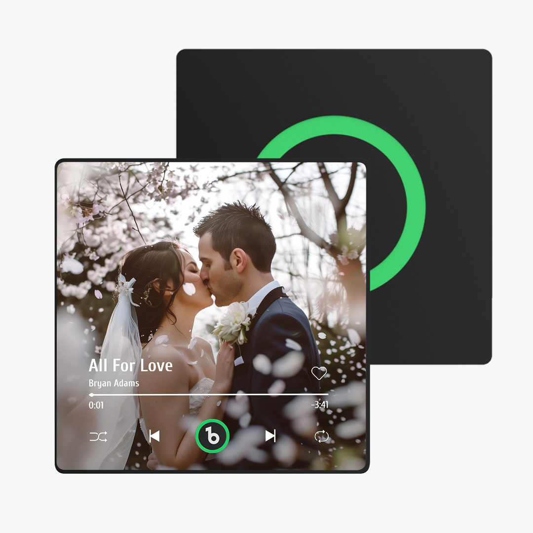 Custom Music And Photo Fridge Magnet Supports Bluetooth Connectivity