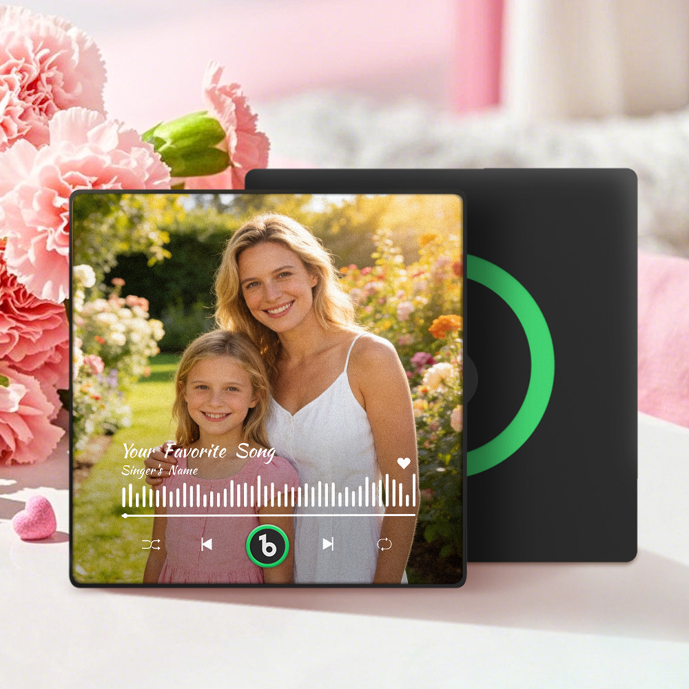 Personalized Song Fridge Magnet Custom Fridge Magnet With Music and Ph