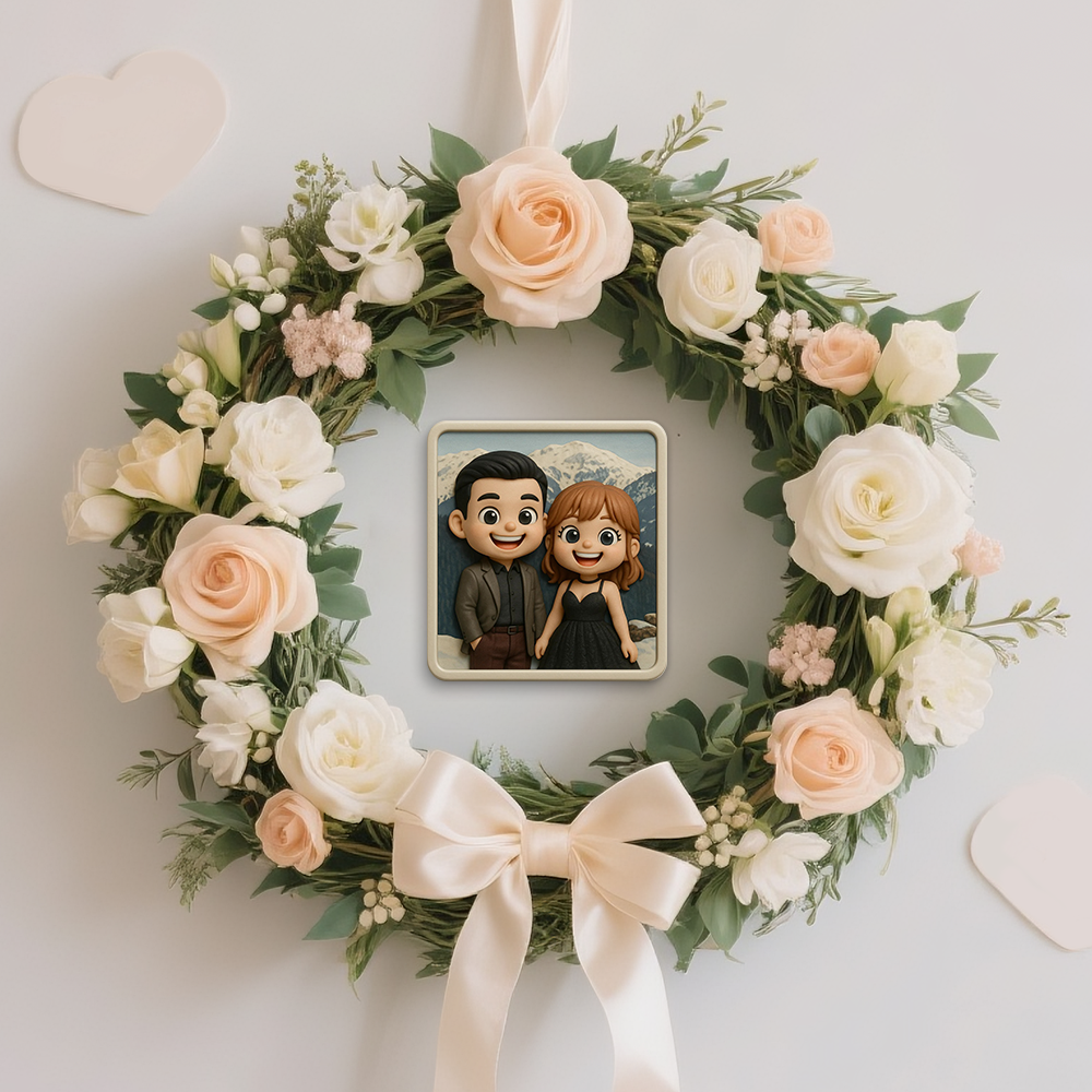 Romantic Custom 3D Fridge Magnet Couple Gift from Photo Personalized Magnetic Decoration for Anniversary - Fridgebeats