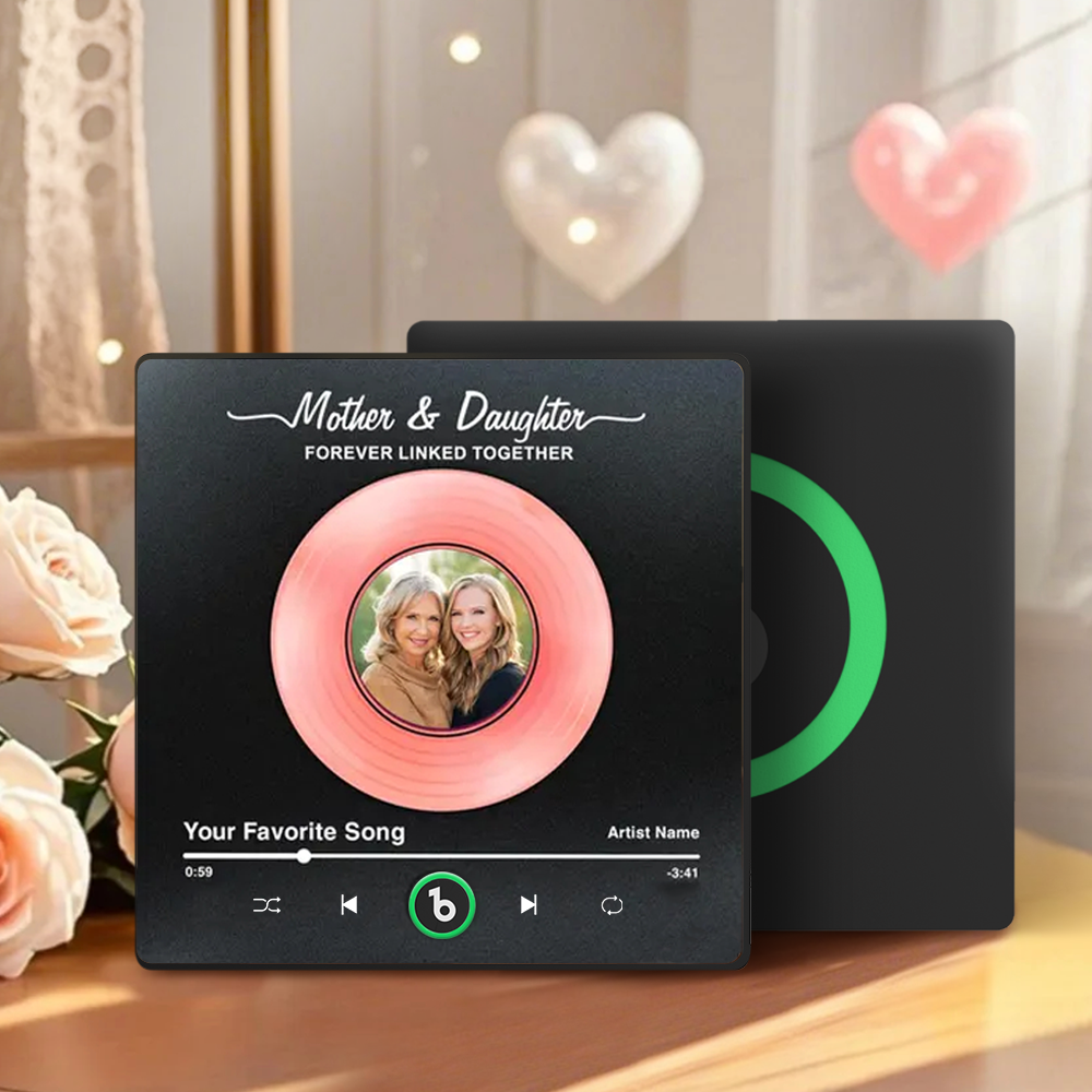 Custom Vinyl Music Fridge Magnet Gifts Custom Photo Personalized Music Fridge Magnet That Can Play Song Gifts for Mom for Grandma