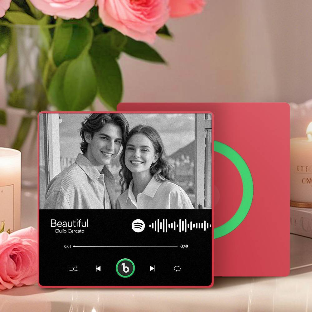 Custom Music Fridge Magnet Personalized Spotify Music Fridge Magnet Can Play Songs Anniversary Gift for Lover