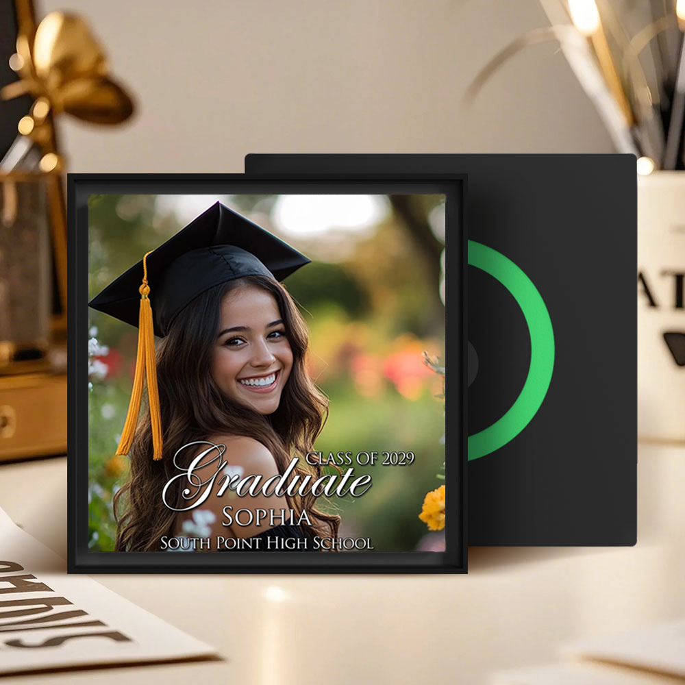 Custom Music Magnet For Fridge Personalized Graduate Class Of 2025 Multi Photo Fridge Magnet Can Customize 1-6 Frame Art and Songs Graduation Gifts for Graduate for Best Friend
