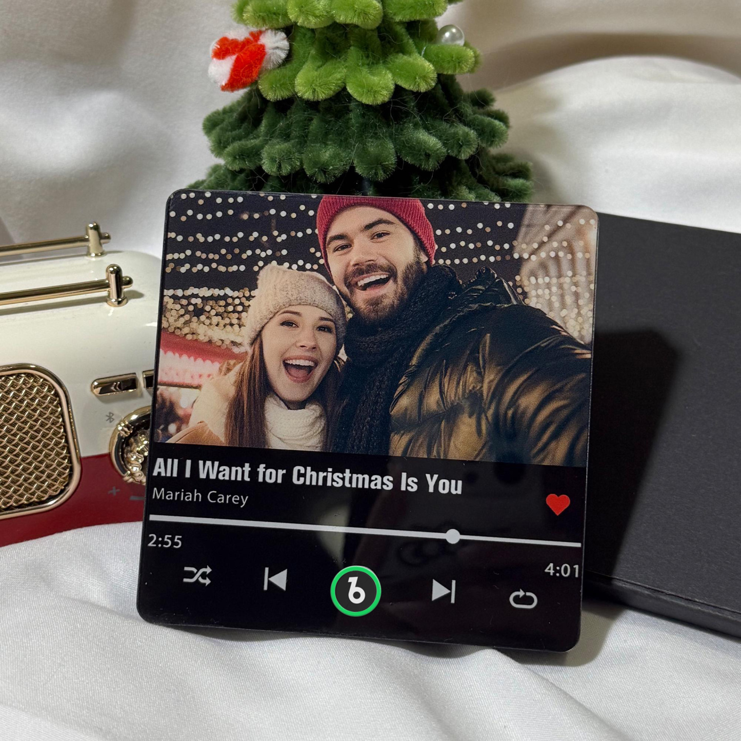 Personalized Photo Music Fridge Magnet Playable Song Keepsake Gift Christmas Gift for Lover