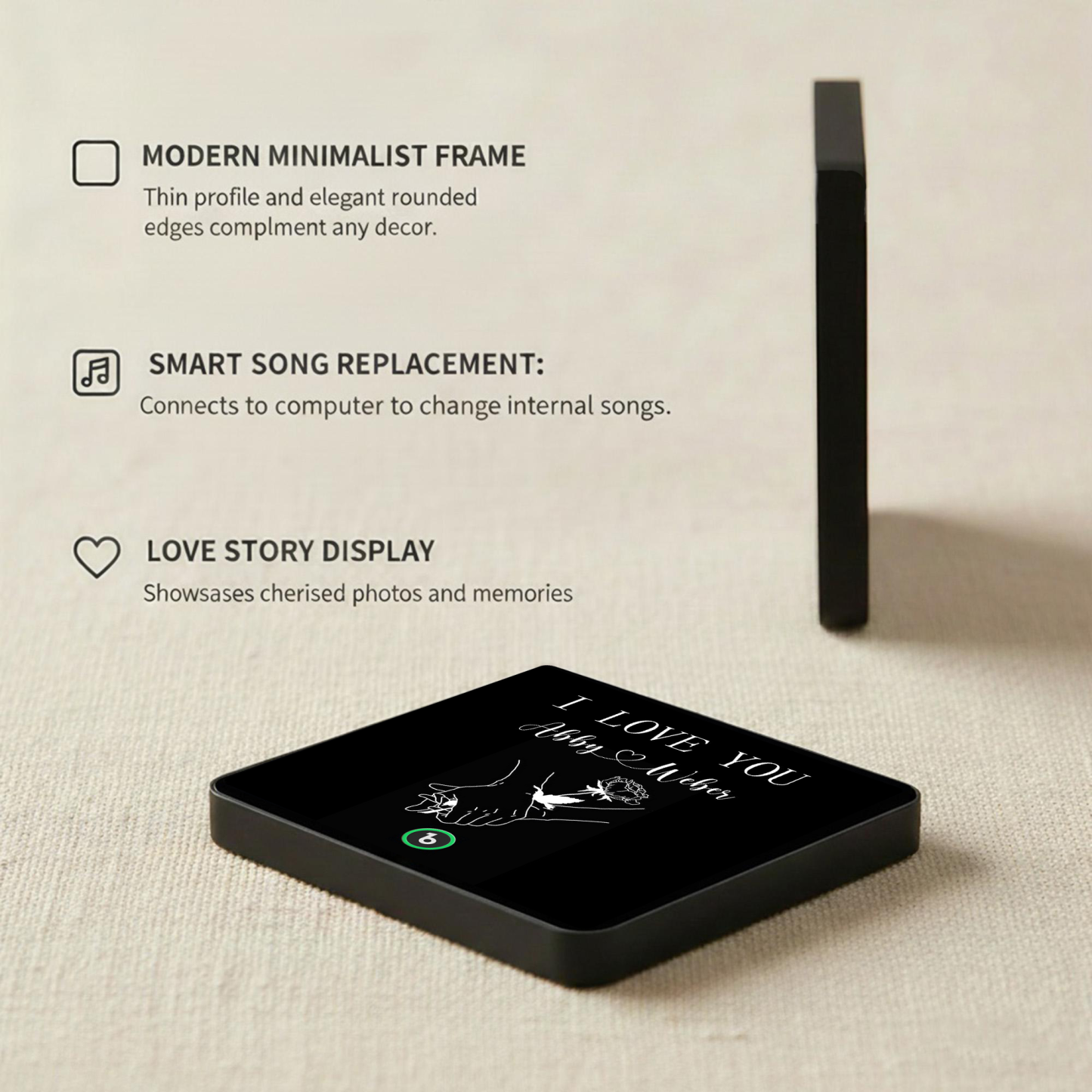 Personalized Song Fridge Magnet Custom I LOVE YOU Fridge Magnet With Music Valentine's Day Gift Anniversary Gift For Couple