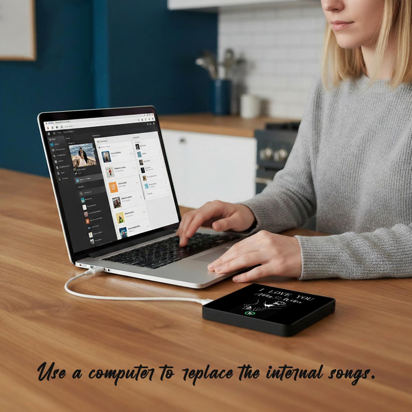 Personalized Song Fridge Magnet Custom I LOVE YOU Fridge Magnet With Music Valentine's Day Gift Anniversary Gift For Couple