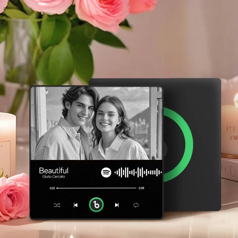 Custom Music Fridge Magnet Personalized Spotify Music Fridge Magnet Can Play Songs Anniversary Gift for Lover