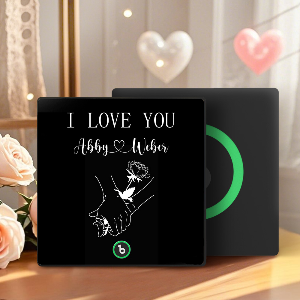 Personalized Song Fridge Magnet Custom I LOVE YOU Fridge Magnet With Music Valentine's Day Gift Anniversary Gift For Couple