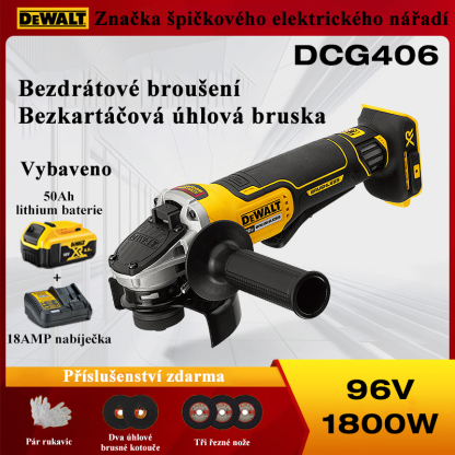 ✅Úhlová bruska DEWALT✅ lithium-iontová bezkartáčová frézovací ruční dobíjecí bruska DCG406✅ Objednejte nyní a získejte dárek + sadu nářadí ✅ 3letá záruka na produkt, na dobírku, doprava zdarma