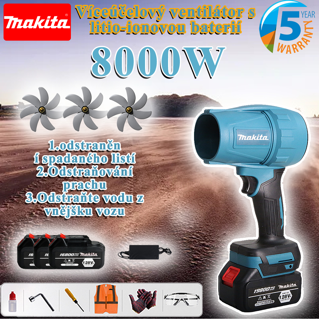 Makita 8000W Univerzální vysokovýkonný ventilátor