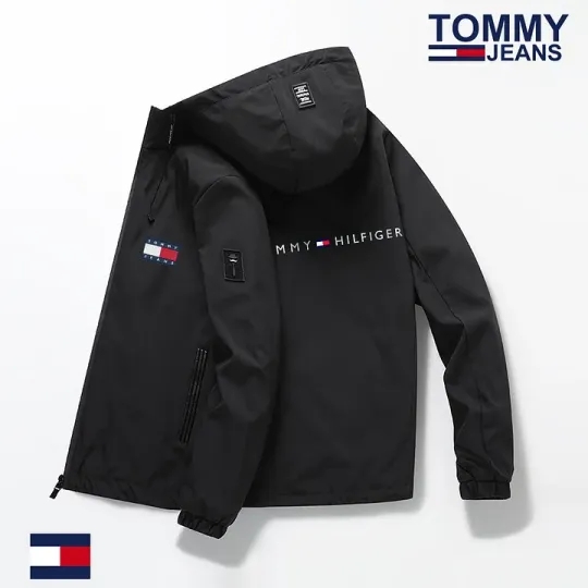 TOMMY HILFIGER Bunda s kapucí pro podzim/zimu 2024