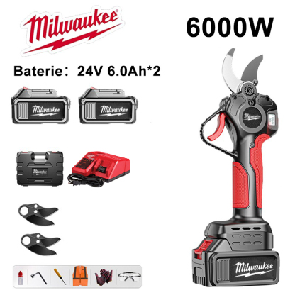 Milwaukee 15000W bezkomutátorový motor lithiová baterie teleskopické nůžky na větve