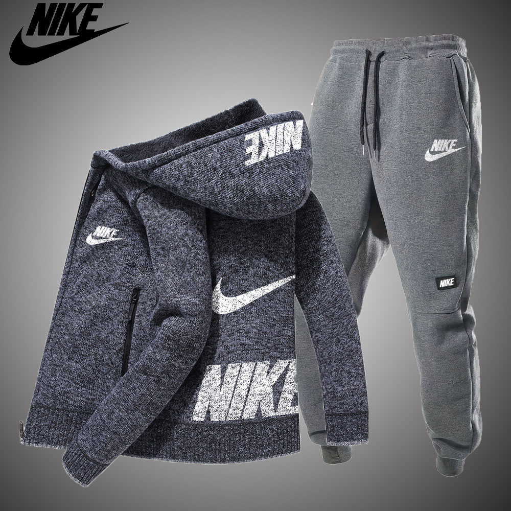 ✨Fashionable New Spring Winter Fleece Knitted Wool Sports Sweatshirt Pants Two Piece Set 🔥50% Off 🔥Free Shipping on Orders Placed Today