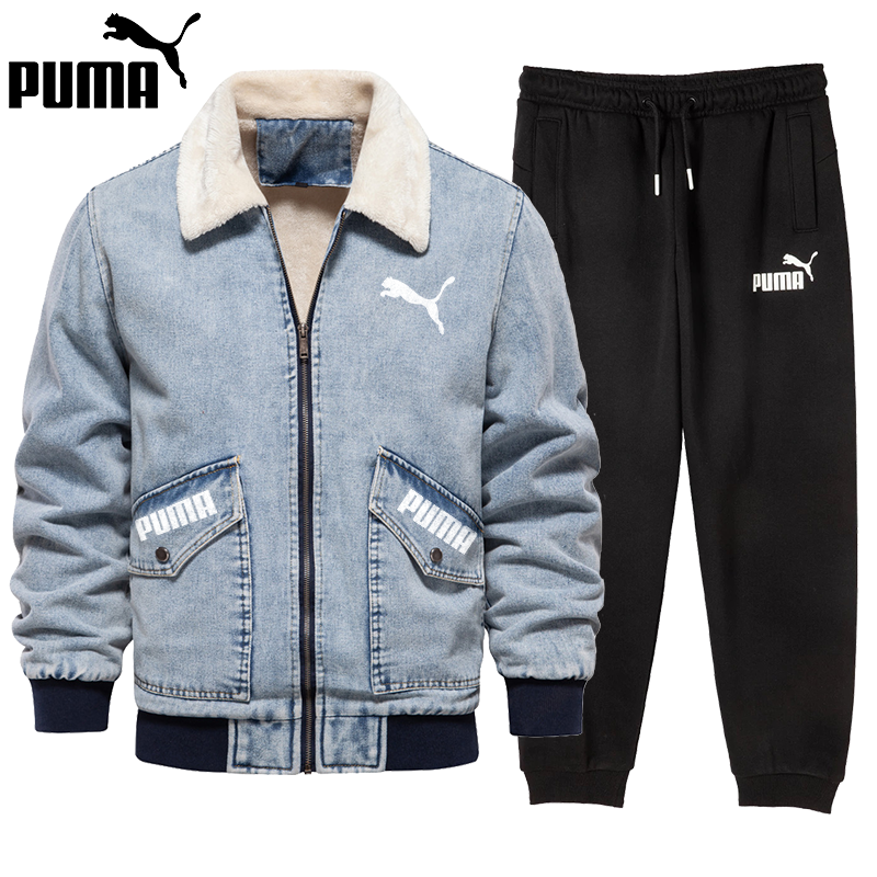 The latest PUMA庐 warm jacket + PUMA庐 sweatpants